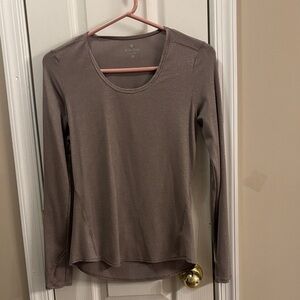 NWOT Athleta Women's Long Sleeve Top - Taupe